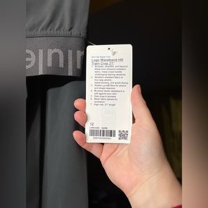 Logo Waistband HR Train Crop 21” GGRE sz 12